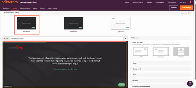 1 Light and Dark Theme templates- dark theme template