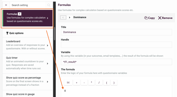 Add to Formula with Question Logic - create formulas
