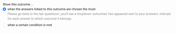 Add to Formula with Question Logic - create outcomes