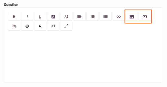 Adding Media to your Questions - adding media