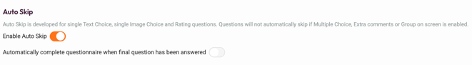Auto Skip - enable auto skip