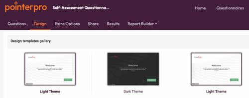 Edit Design Settings - Design tab