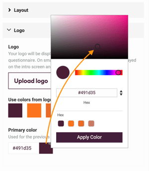 Edit Design Settings - change color