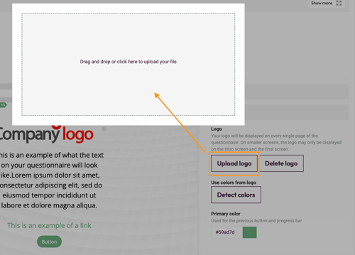 Edit Design Settings - logo