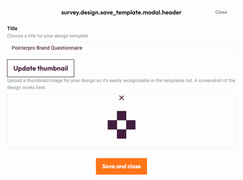 Edit Design Settings - save as template 2