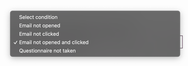 Email Invitations - reminder conditions