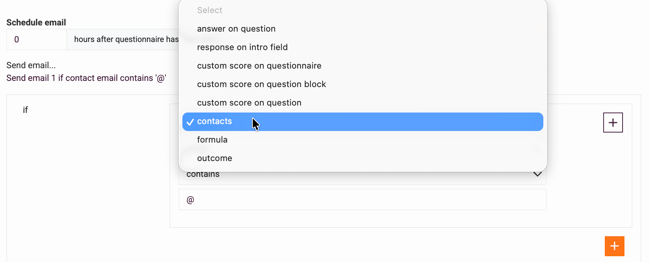 Email templates- add logic rules