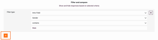 Filter and compare - filter results 2