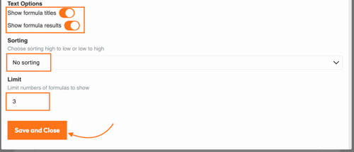 Formula ranking- setup your widget2