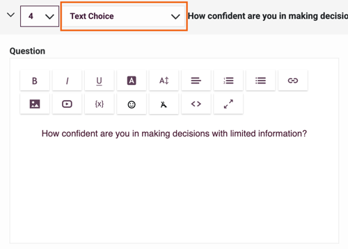 How to Change Question Order and Question Type - change question type