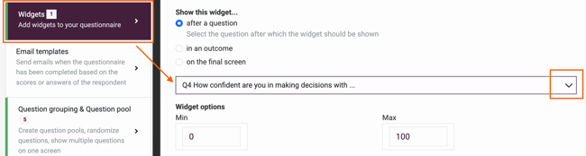 How to Change Question Order and Question Type - change widget order