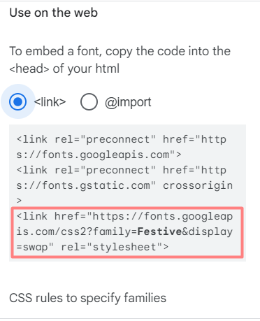 How to add a custom font with CSS-font link