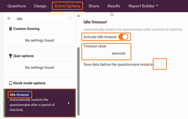 Idle timeout