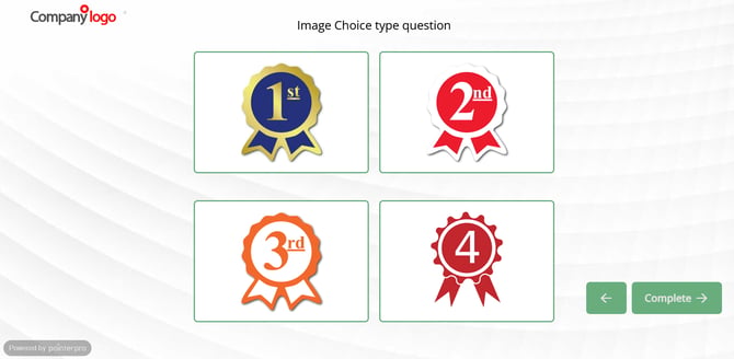 Multiple image choice - example