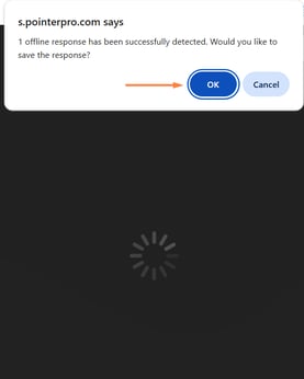 Offline survey tool - save response