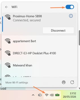 Offline survey tool - turn off wifi windows