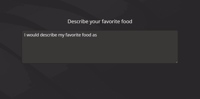 Open ended question example
