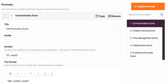 Predefined Filters - formulas