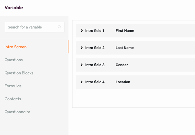 Predefined Filters - report variables