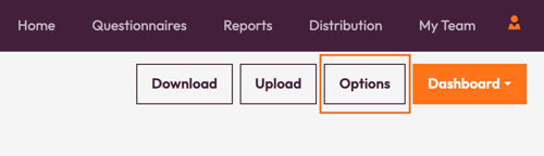 Presentation View - options button