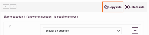 Question Logic - copy rule