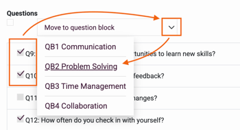 Question Pool - move question to another block