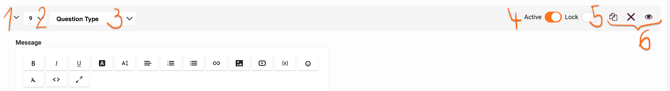 Question types - All - change the general question settings