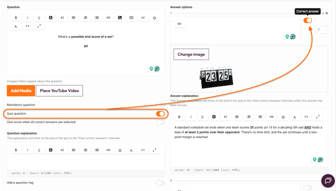 Question types - Image Choice - answer options 1