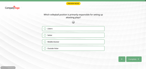 Question types - Text Choice - example
