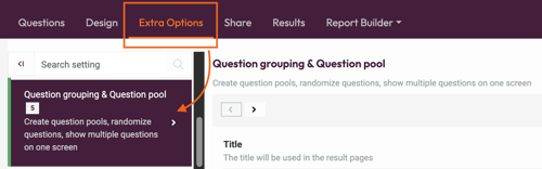 Randomization of Questions and Answers - extra options
