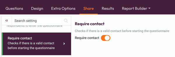Require Contact - enable require contact