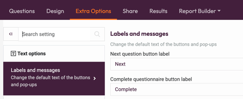 Require Contact - labels and messages