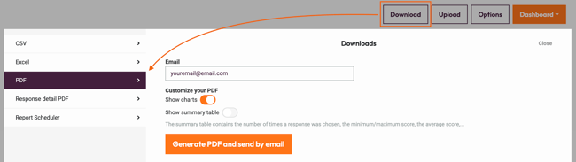 Responses View - response detail PDF