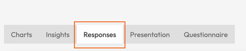 Responses View - responses tab