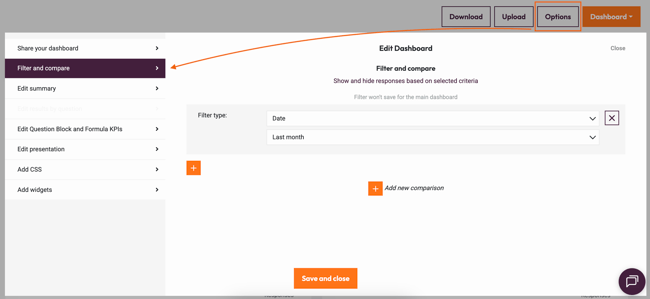 Results dashboard - filter and compare-1