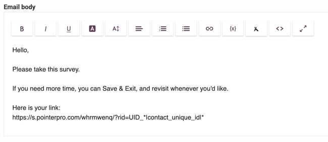 Save per Question - contact UID