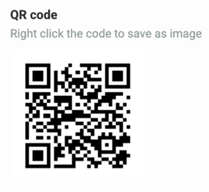 Share Your Questionnaire - save QR code