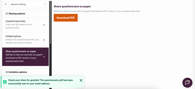 Share Your Questionnaire - share on paper