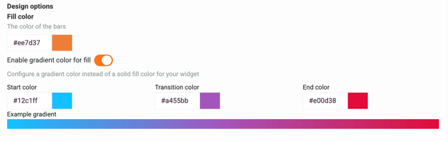 Survey Widgets - enable gradient color for fill