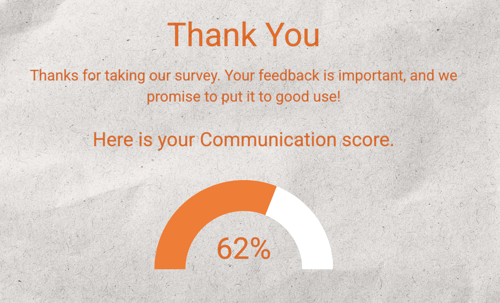 Survey Widgets - gauge widget example
