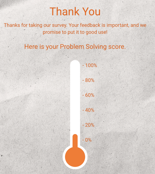 Survey Widgets - thermometer widget example