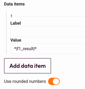 Survey Widgets - use rounded numbers