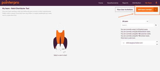 Team Management- add team member
