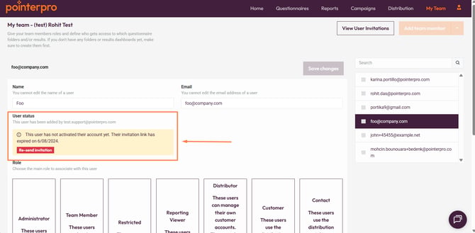 Team Management- expired invitation