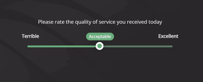 Text slider example