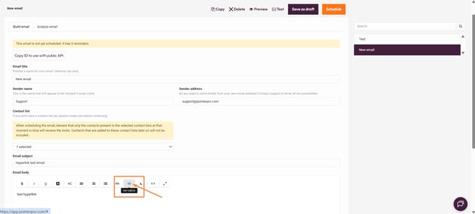 URL Parameters- email invitation variables