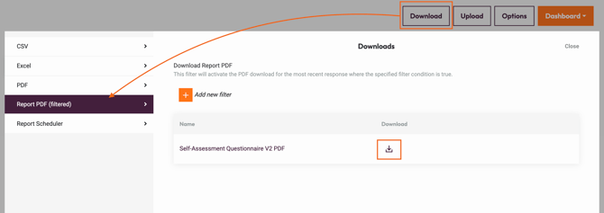 What Downloads Count Towards Your Report Download Limit - download menu