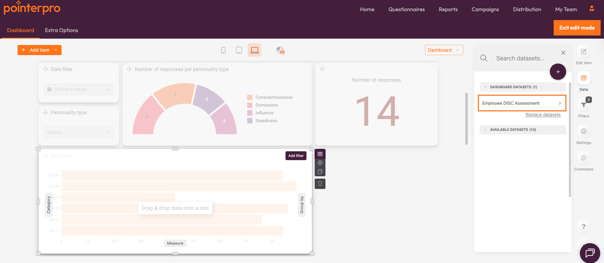 Create your first dashboard with Dashboard Builder