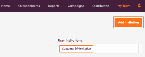 dp add user invitation