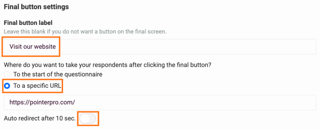 final button